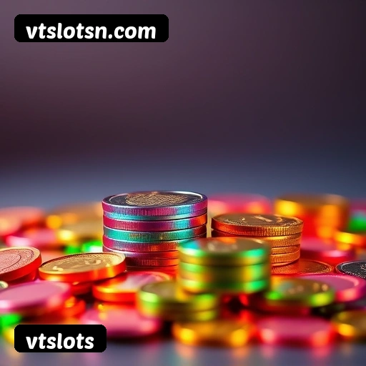 App vtslots para iOS e Android — interface mobile, login biométrico e PIX integrado
